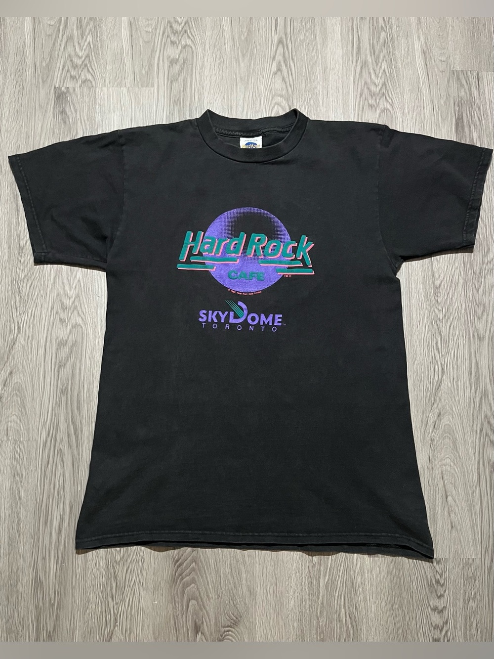 Vintage 1989 Hard Rock Cafe skydome Toronto T-shirt men’s large made in USA